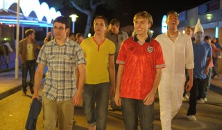 Simon Bird, Joe Thomas, James Buckley en Blake Harrison in The Inbetweeners Movie