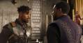 Michael B. Jordan en Chadwick Boseman in 'Black Panther'.