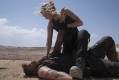 Josh Lawson and Jessica McNamee in Mortal Kombat (2021)