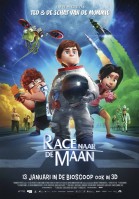 Race naar de maan 3D (NL) poster