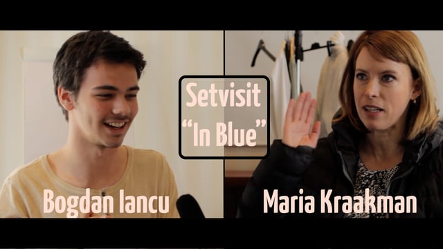 Op de set van In Blue, 6-9-2017