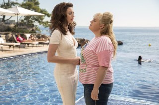 Anne Hathaway en Rebel Wilson in The Hustle