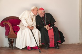 Anthony Hopkins en Jonathan Pryce in The Two Popes