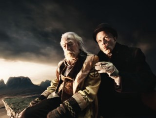 Christopher Plummer en Tom Waits in The Imaginarium of Doctor Parnassus