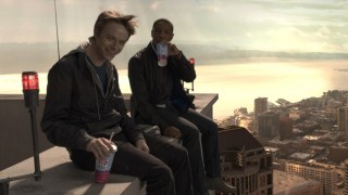 Dane DeHaan en Michael B. Jordan in Chronicle