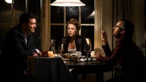 Theo Maassen (Jonathan), Sanne-Samina Hanssen (Maria) en Guy Clemens (Kasper) Theo Maassen (Jonathan), Sanne-Samina Hanssen (Maria) en Guy Clemens (Kasper)
