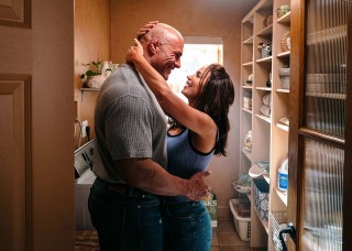 Dwayne Johnson en Emily Blunt in The Smashing Machine Dwayne Johnson en Emily Blunt in The Smashing Machine
