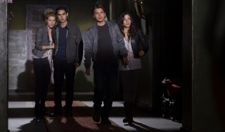 Rachael Taylor, Max Minghella, Emile Hirsch en Olivia Thirlby in The Darkest Hour