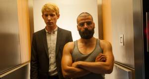 Ex Machina: Domhnall Gleeson (Caleb) en Oscar Isaac (Nathan) Ex Machina: Domhnall Gleeson (Caleb) en Oscar Isaac (Nathan)