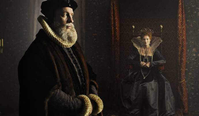 David Thewlis (William Cecil) en Joely Richardson (Young Queen Elizabeth I) in Anonymous