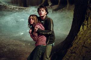 Daniel Radcliffe (Harry Potter) en Emma Watson (Hermione Granger)