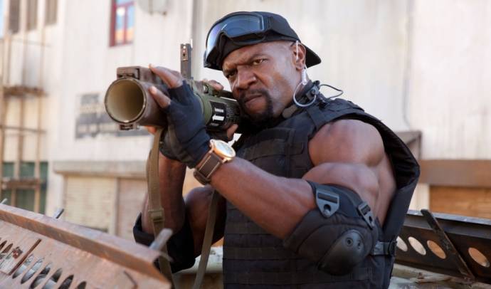 Terry Crews (I) (Hale Caesar) in The Expendables 2