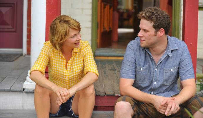 Seth Rogen (Lou Rubin) en Michelle Williams (Margot) in Take This Waltz