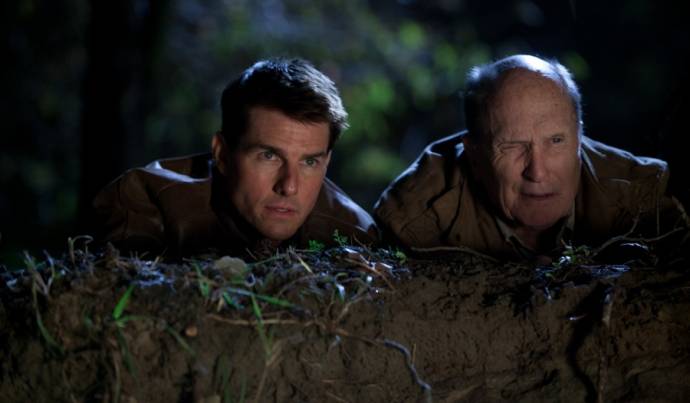 Tom Cruise (Jack Reacher) en Robert Duvall (Cash)