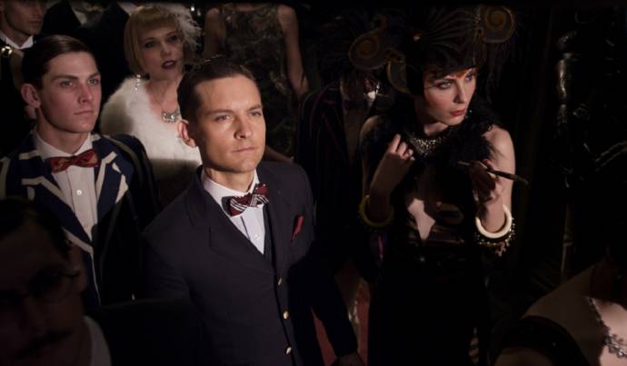 Tobey Maguire (Nick Carraway) en Carey Mulligan (Daisy Buchanan)