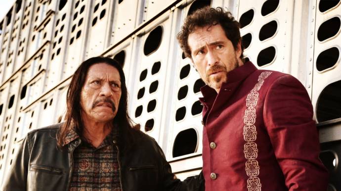 Danny Trejo (Machete Cortez) en Demián Bichir (Mendez the Madman)