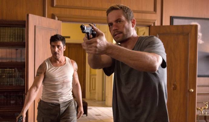 David Belle (Lino) en Paul Walker (Damien) in Brick Mansions