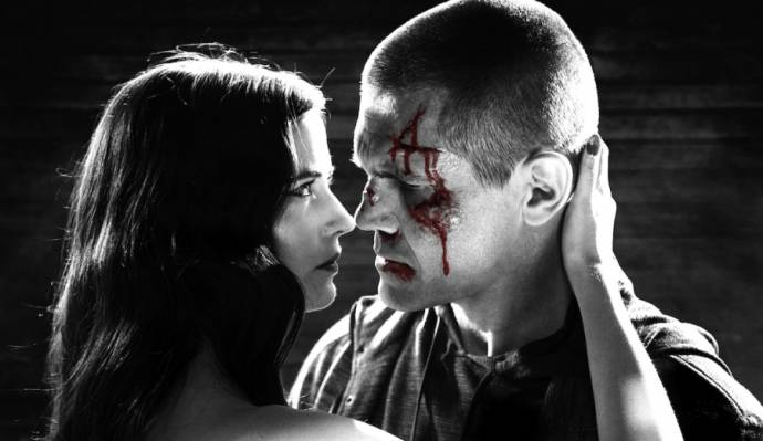 Eva Green (Ava Lord) en Josh Brolin (Dwight McCarthy)