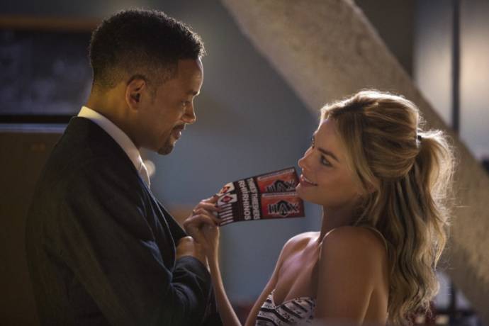 Will Smith (Nicky) en Margot Robbie (Jess Barrett)