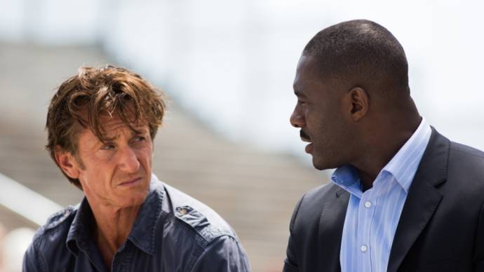 Sean Penn (Jim Terrier) en Idris Elba