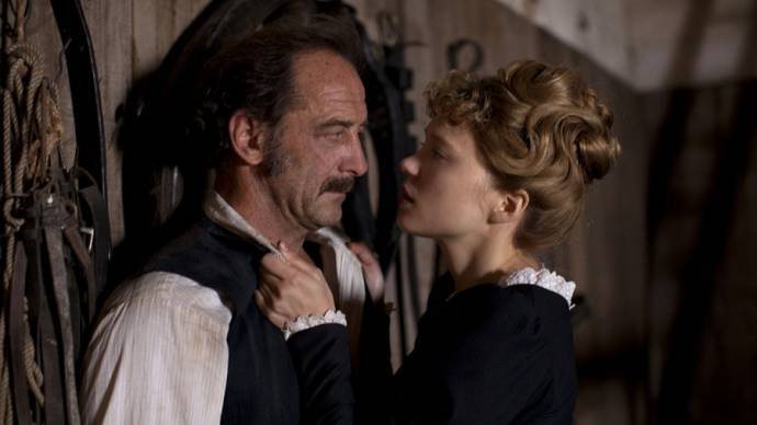 Vincent Lindon (Joseph) en Léa Seydoux (Célestine)