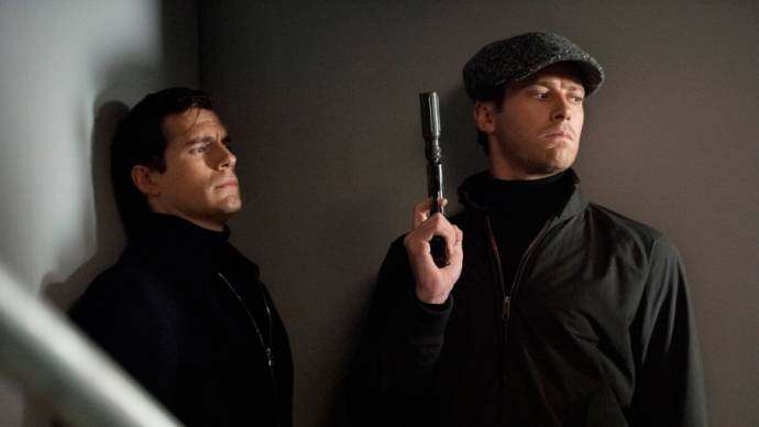 Henry Cavill (Napoleon Solo) en Armie Hammer (Illya Kuryakin)