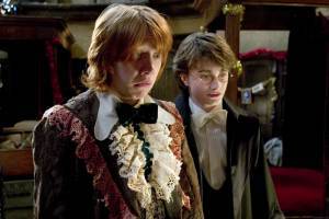 Rupert Grint (Ron Weasley) en Daniel Radcliffe (Harry Potter)