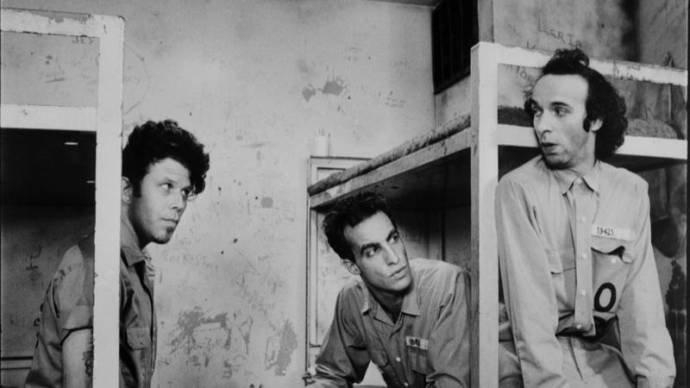 Tom Waits (Zack), John Lurie (Jack) en Roberto Benigni (Roberto)