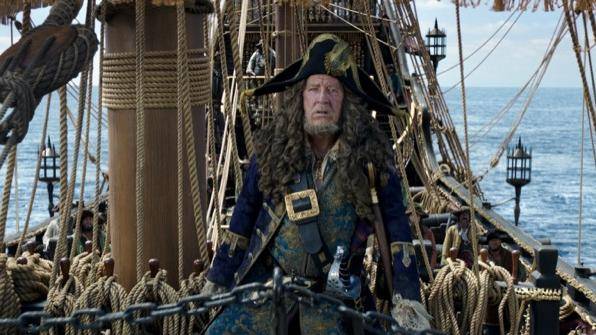 Geoffrey Rush (Barbossa) in Pirates of the Caribbean: Salazar's Revenge 3D