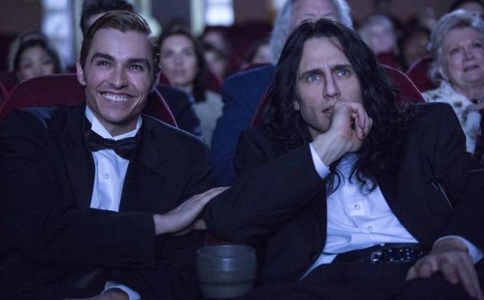 Dave Franco (Greg Sestero) en James Franco (Tommy Wiseau)