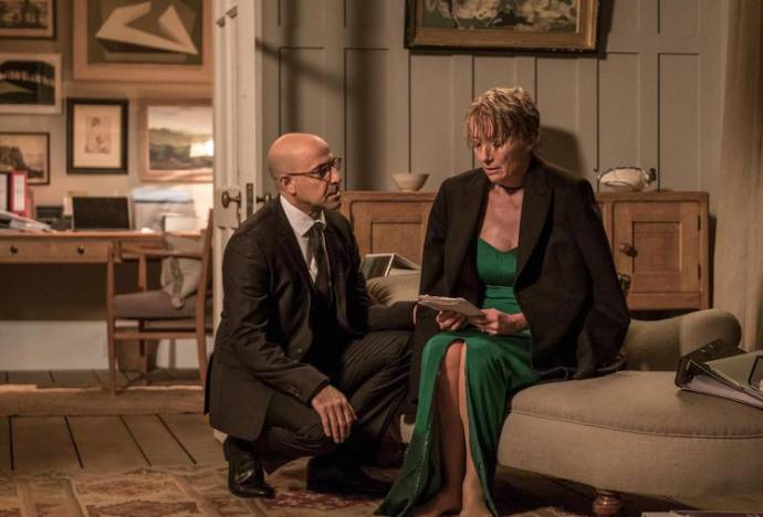 Stanley Tucci (Jack) en Emma Thompson (Fiona Maye)