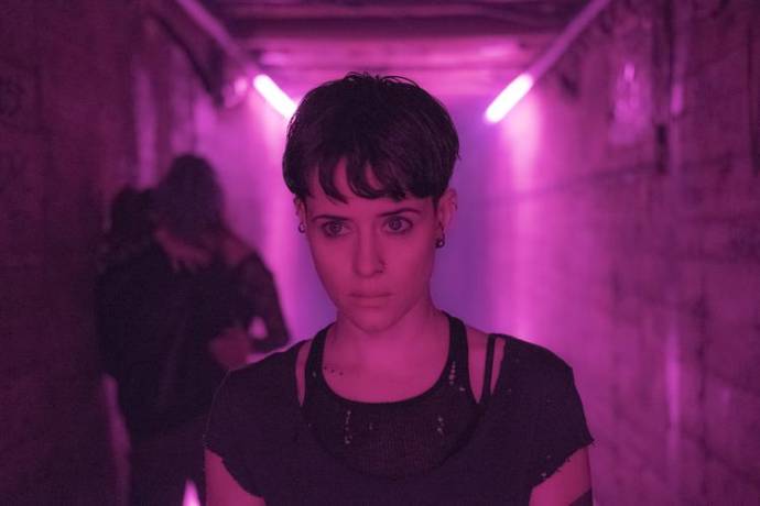 Claire Foy (Lisbeth Salander) in The Girl in the Spider's Web