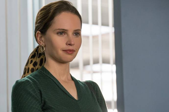 Felicity Jones (Ruth Bader Ginsburg) in Ladies Night: On the Basis of Sex