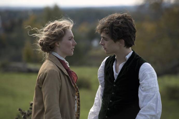 Saoirse Ronan (Jo March) en Timothée Chalamet (Theodore 'Laurie' Laurence)