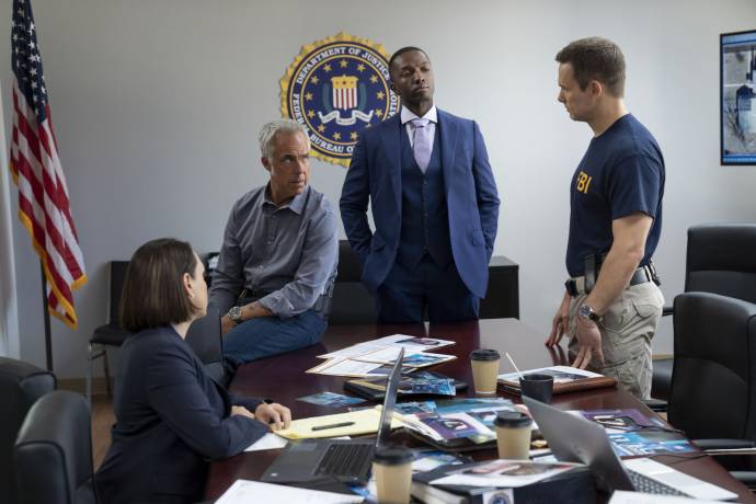 Amy Aquino, Titus Welliver, Jamie Hector en Mark Derwin
