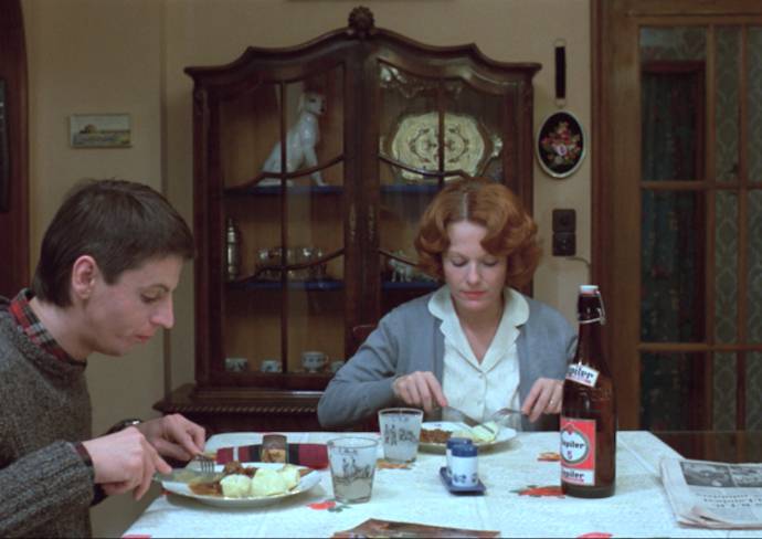 Jan Decorte (Sylvain Dielman) en Delphine Seyrig (Jeanne Dielman)