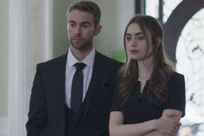 Chace Crawford (William Monroe) en Lily Collins (Lauren Monroe)