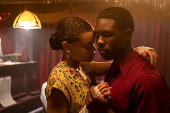 Andra Day (Billie Holiday) en Trevante Rhodes (Jimmy Fletcher) in The United States vs. Billie Holiday