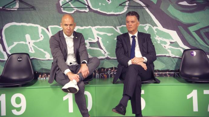 Arjen Robben en Louis van Gaal