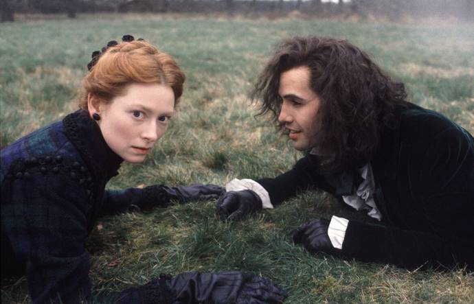 Tilda Swinton (Orlando) en Billy Zane (Shelmerdine)