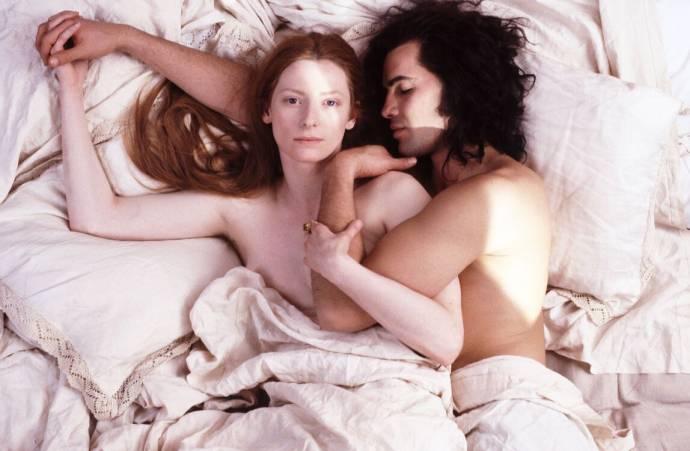 Tilda Swinton (Orlando) en Billy Zane (Shelmerdine)