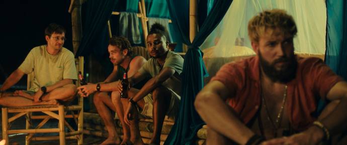 Matthijs van de Sande Bakhuyzen (Noah), Joep Paddenburg (Jesse), Yannick Jozefzoon (Milan) en Kay Greidanus (Damian)
