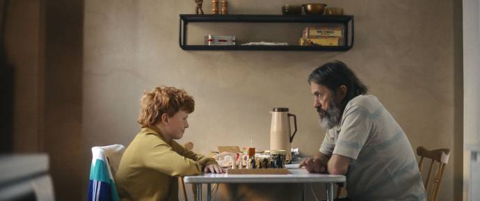 Hermann Samúelsson (Ari) en Þröstur Leó Gunnarsson (Gunnar)