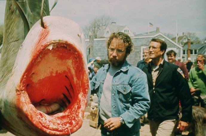 Richard Dreyfuss (Matt Hooper) en Roy Scheider (Police Chief Martin Brody)