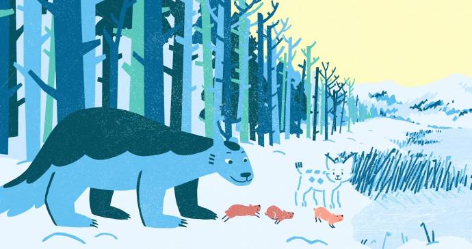 Dieren vieren Kerst filmstill