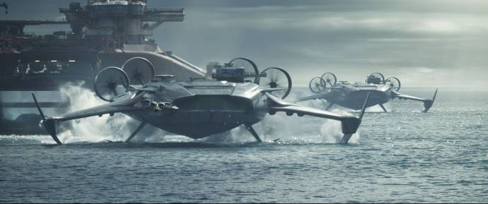 Sam Worthington (Jake Sully) en Kate Winslet (Ronal)