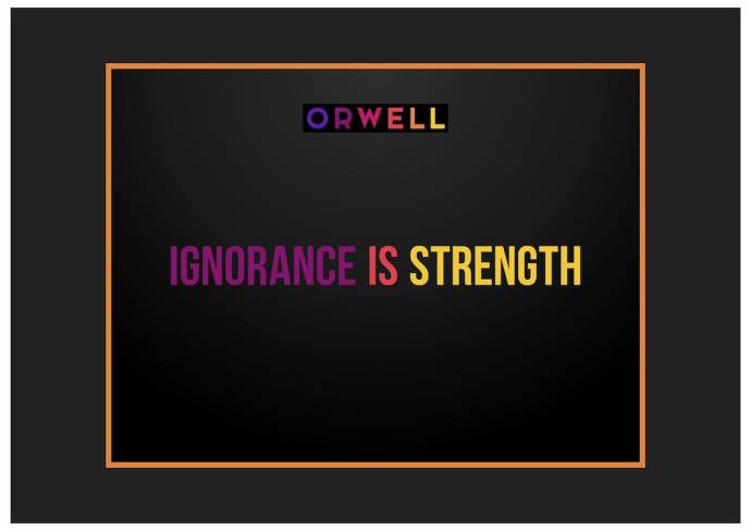 Orwell: 2+2=5 filmstill