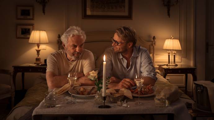 Huub Stapel (Hans) en Leo Alkemade (Maarten)