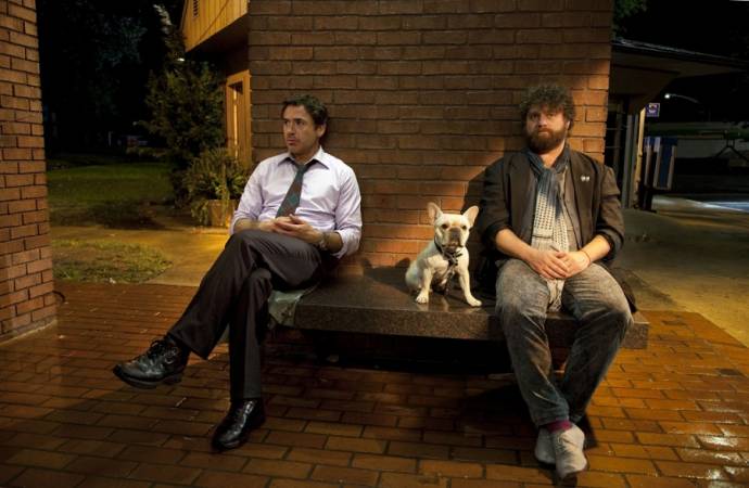 Robert Downey Jr. (Peter Highman) en Zach Galifianakis (Ethan Tremblay)