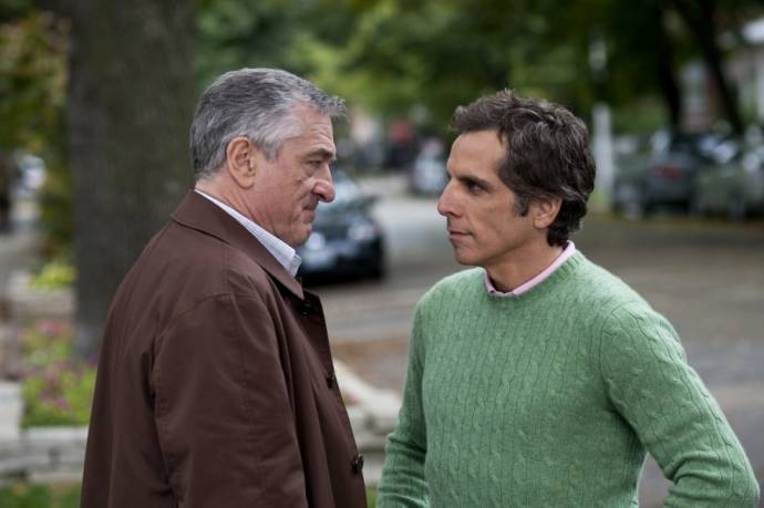 Robert De Niro (Jack Byrnes) en Ben Stiller (Greg Focker)